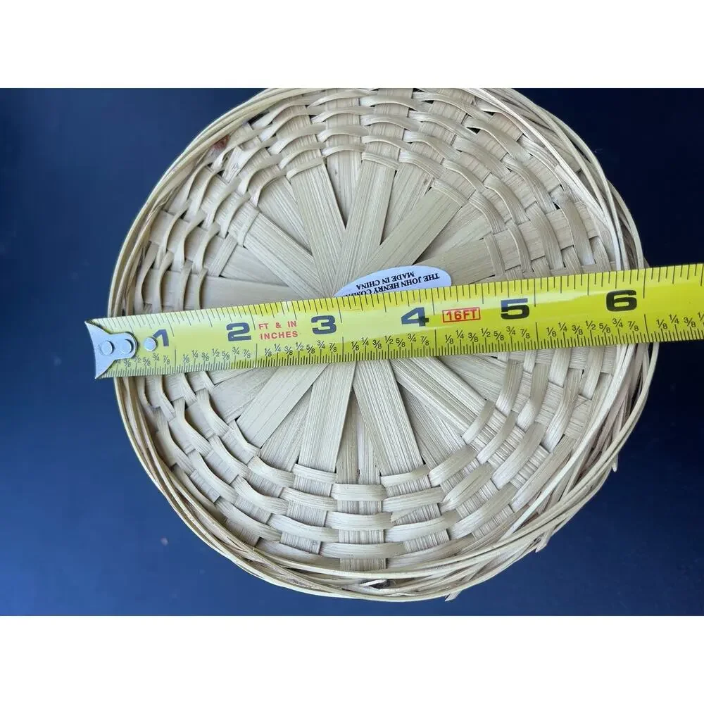 Small 7 Inch Wicker Round Basket Home Decor The John Henry Company